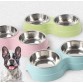 Dog bowl, stainless steel double bowl, with water bottle