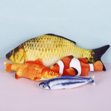 Simulation Fish ,Plush Cat Mint Fish ,Pet Electric Toy Fish ,Cat Pillow Cat Interactive Toy